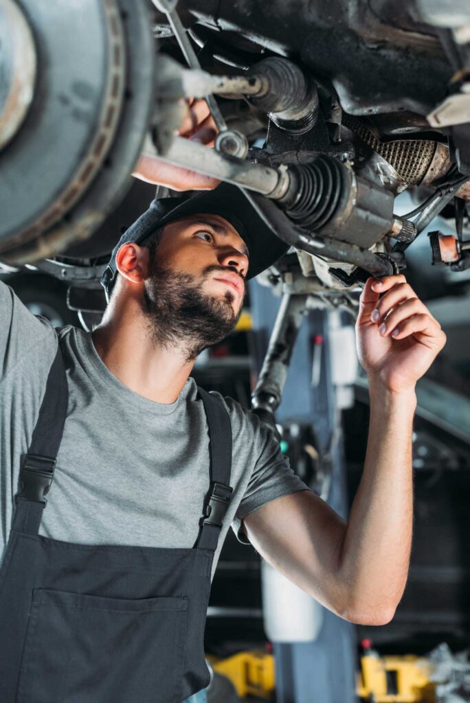 El Rancho P Auto mechanic at work